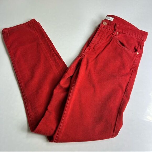MON FRERE Mens Size 28 Inseam 32 Greyson Red Skinny Jeans - Picture 4 of 10